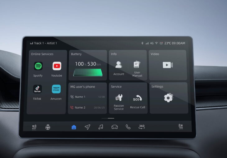 Central-control-screen